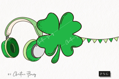 Retro St Patrick's Day Clipart | St Patrick PNG Product Image 1