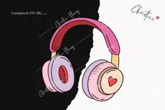 Retro Valentine Clipart | Valentine's Day PNG Product Image 2