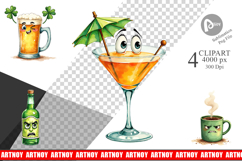Retro 70s Drink Mascot Sublimation Product Image 1