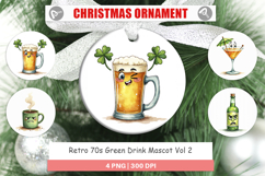 Retro 70s Drink Mascot Ornament Product Image 1