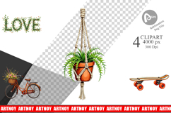 Retro 70s Summer Boho Clipart Product Image 1