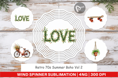 Retro 70s Summer Boho Wind Spinner Product Image 1