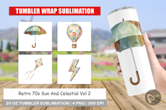 Retro 70s Sun Celestial Tumbler Product Image 1