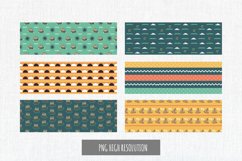Retro Ship and Boat Seamless Pattern Stripe Product Image 1