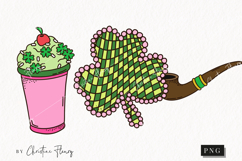 Retro St Patrick's Day Clipart | St Patrick PNG Product Image 1