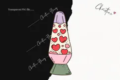 Retro Valentine Clipart | Valentine's Day PNG Product Image 2