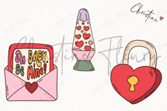 Retro Valentine Clipart | Valentine's Day PNG Product Image 3
