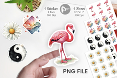 Retro 90s Tropical Memphis Sticker Product Image 1