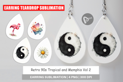 Retro 90s Tropical Memphis Earring Product Image 1