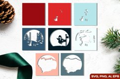 Retro A Girl with Animal in The Winter Forest 3D Shadow Box Product Image 2