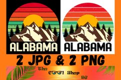 Retro Alabama Vintage Sublimation Png, Alabama Sunset Png Product Image 1