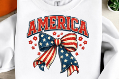 Retro America Coquette Flag Png Product Image 1