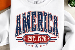 Retro America Patriotic, 4th of July PNG Product Image 1