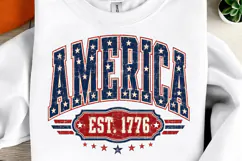 Retro America Patriotic, 4th of July PNG Product Image 1