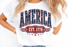 Retro America Patriotic, 4th of July PNG Product Image 2