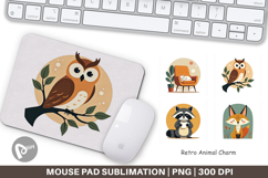 Mouse Pad Retro Animal Charm Product Image 1