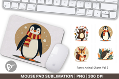 Mouse Pad Retro Animal Charm Product Image 1
