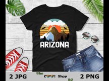 Retro Arizona Vintage Sublimation Png, Arizona Sunset Png Product Image 2