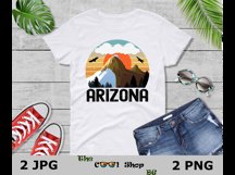 Retro Arizona Vintage Sublimation Png, Arizona Sunset Png Product Image 3