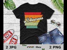 Retro Arkansas Vintage Sublimation Png, Arkansas Sunset Png Product Image 2