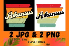 Retro Arkansas Vintage Sublimation Png, Arkansas Sunset Png Product Image 1