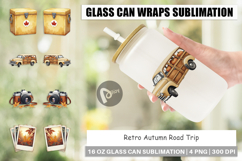 Glass Can Vintage Fall Road Trip Product Image 1
