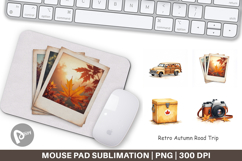 Mouse Pad Vintage Fall Road Trip Product Image 1
