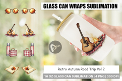 Glass Can Vintage Fall Road Trip Product Image 1