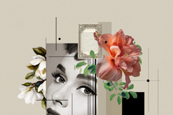 Retro Avant-Garde Digital Collage Portrait Art Template Product Image 9