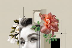 Retro Avant-Garde Digital Collage Portrait Art Template Product Image 6