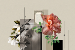 Retro Avant-Garde Digital Collage Portrait Art Template Product Image 7