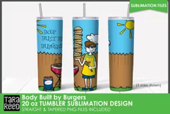 Retro Barbecue 20 oz Tumbler Wrap - barbecue Sublimation