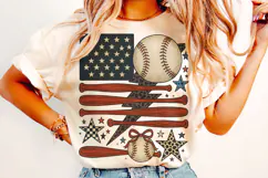 Baseball PNG, American Flag Baseball, Baseball Mom PNG, Game Product Image 2