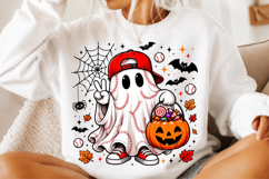 Retro Baseball Ghost PNG Product Image 2