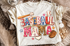 Retro Baseball Mama PNG, Baseball Game Day PNG, Sports Mom Product Image 1