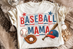 Retro Baseball Mama PNG, Baseball Game Day PNG, Sports Mom Product Image 2