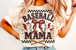 Baseball Mama PNG, Baseball PNG, Retro Baseball, Game Day Product Image 2
