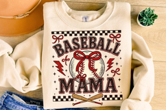 Baseball Mama PNG, Baseball PNG, Retro Baseball, Game Day Product Image 3