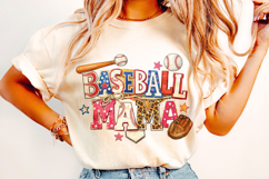 Retro Baseball Mama PNG, Baseball Game Day PNG, Sports Mom Product Image 3