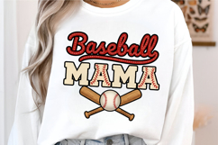 Retro Baseball Mama PNG Product Image 1