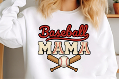 Retro Baseball Mama PNG Product Image 2
