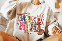 Retro Baseball Mama PNG, Baseball Game Day PNG, Sports Mom Product Image 4