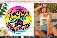 Retro Beach Sublimation PNG Summer Quote Palm Trees 1