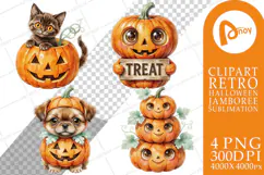 Big-Eyed Pumpkin Parade Sublimation Product Image 1