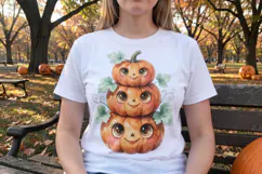 Big-Eyed Pumpkin Parade Sublimation Product Image 2