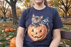 Big-Eyed Pumpkin Parade Sublimation Product Image 4