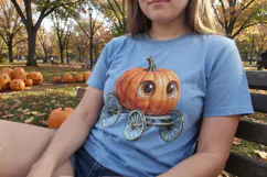 Big-Eyed Pumpkin Parade Sublimation Product Image 2