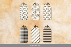 Retro Bike Patterned Shaped Tag - Scrapbook Embellishment Product Image 1