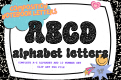 Composition Notebook Alphabet Back To School Retro Letters Product Image 1