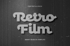 Retro Black &amp; White Text &amp; Logo Effect Product Image 1